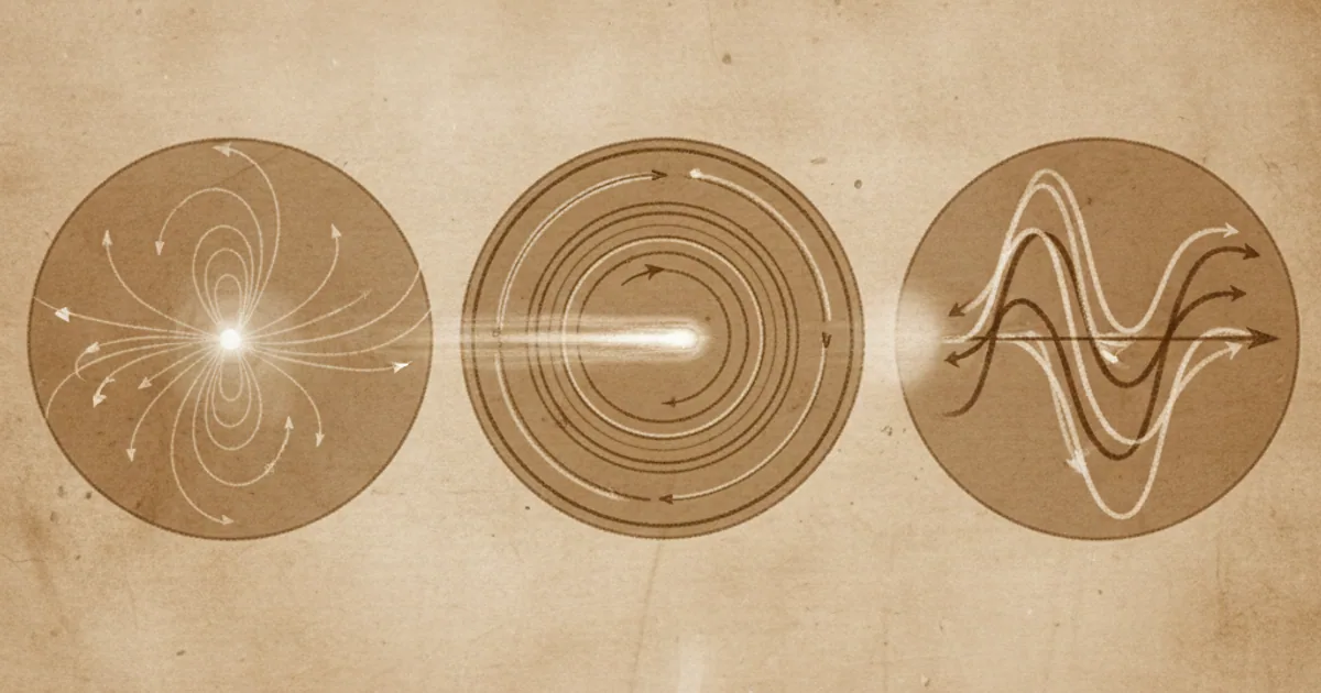 Electromagnetism, Explained conversation scene